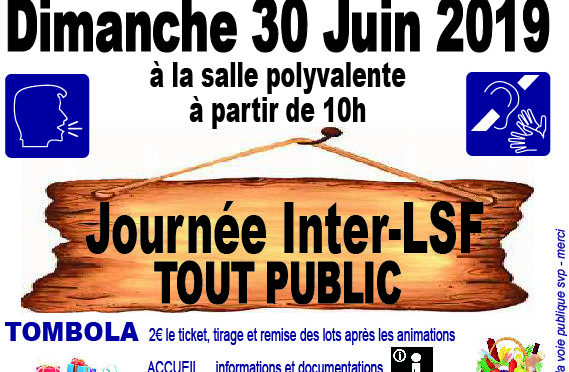 Rejoignez nous le 30 juin pour la Journée Inter-LSF