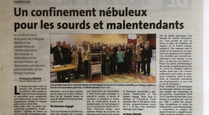 Article Dordogne Libre